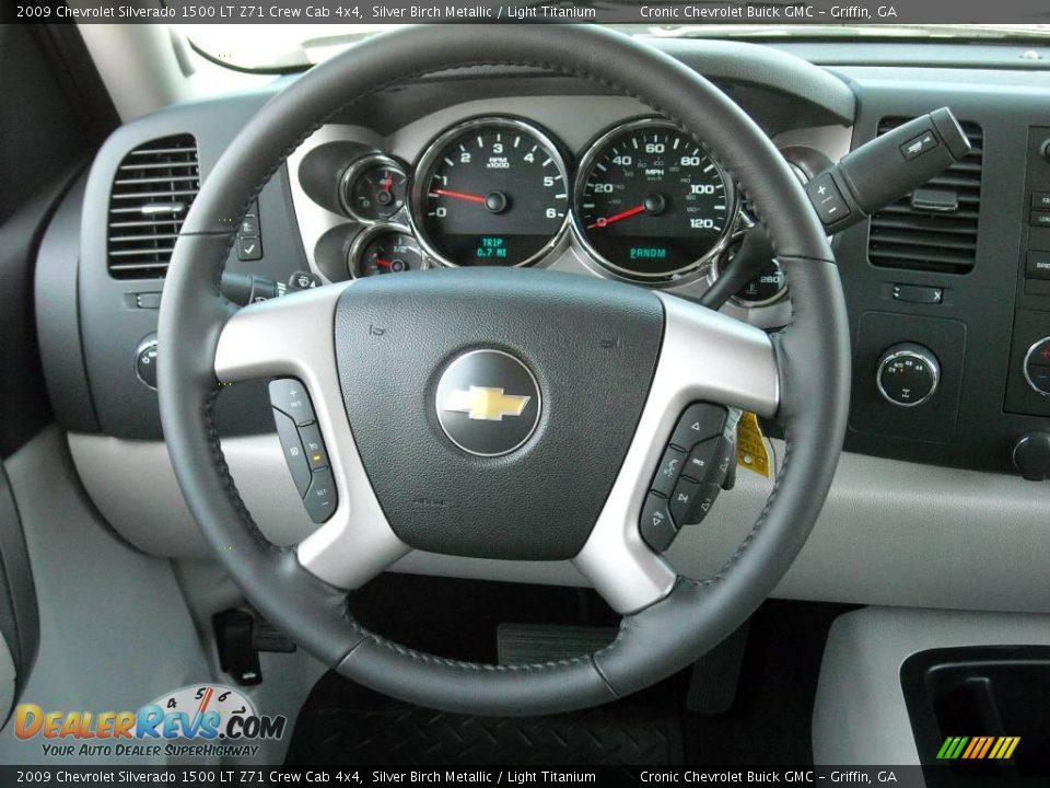 2009 Chevrolet Silverado 1500 LT Z71 Crew Cab 4x4 Silver Birch Metallic / Light Titanium Photo #25
