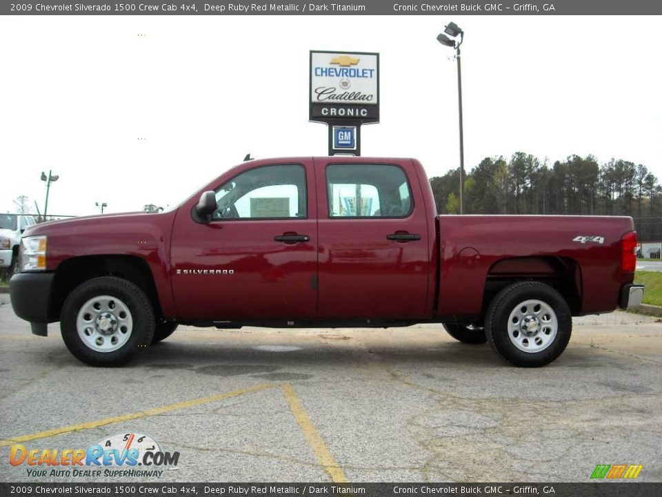 2009 Chevrolet Silverado 1500 Crew Cab 4x4 Deep Ruby Red Metallic / Dark Titanium Photo #1