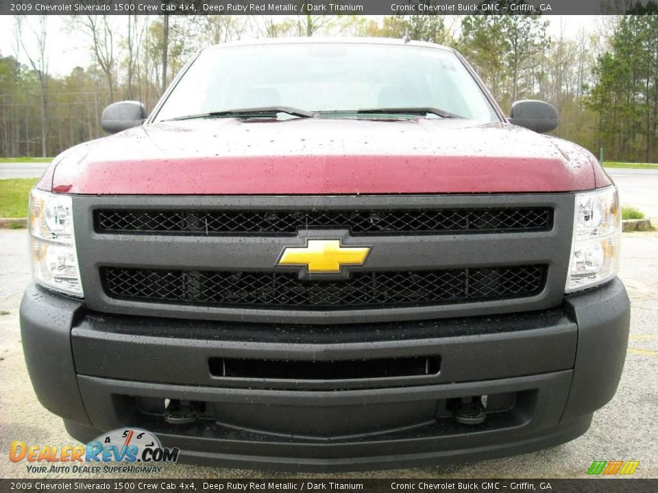 2009 Chevrolet Silverado 1500 Crew Cab 4x4 Deep Ruby Red Metallic / Dark Titanium Photo #3