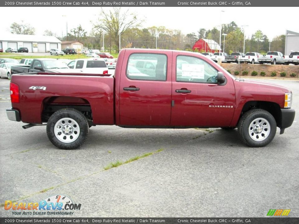 2009 Chevrolet Silverado 1500 Crew Cab 4x4 Deep Ruby Red Metallic / Dark Titanium Photo #5