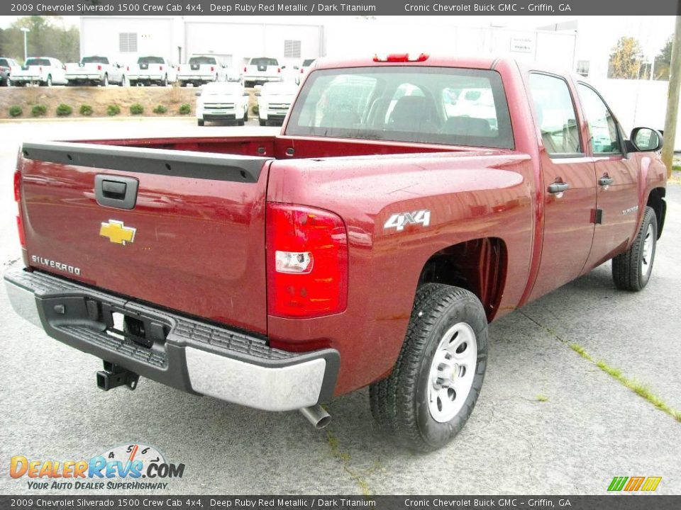 2009 Chevrolet Silverado 1500 Crew Cab 4x4 Deep Ruby Red Metallic / Dark Titanium Photo #6