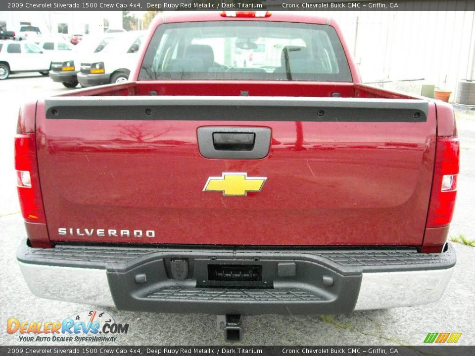 2009 Chevrolet Silverado 1500 Crew Cab 4x4 Deep Ruby Red Metallic / Dark Titanium Photo #7
