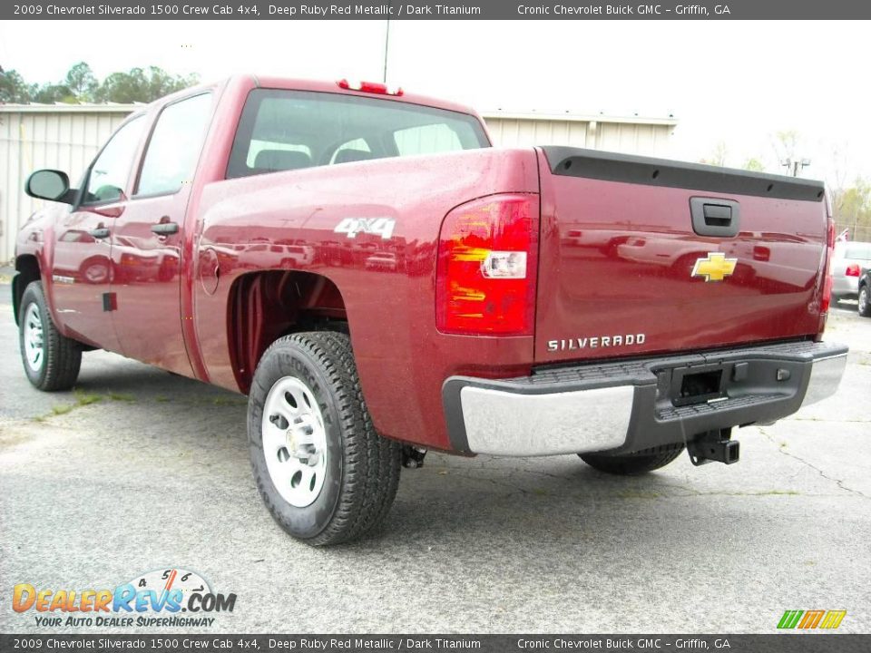 2009 Chevrolet Silverado 1500 Crew Cab 4x4 Deep Ruby Red Metallic / Dark Titanium Photo #8