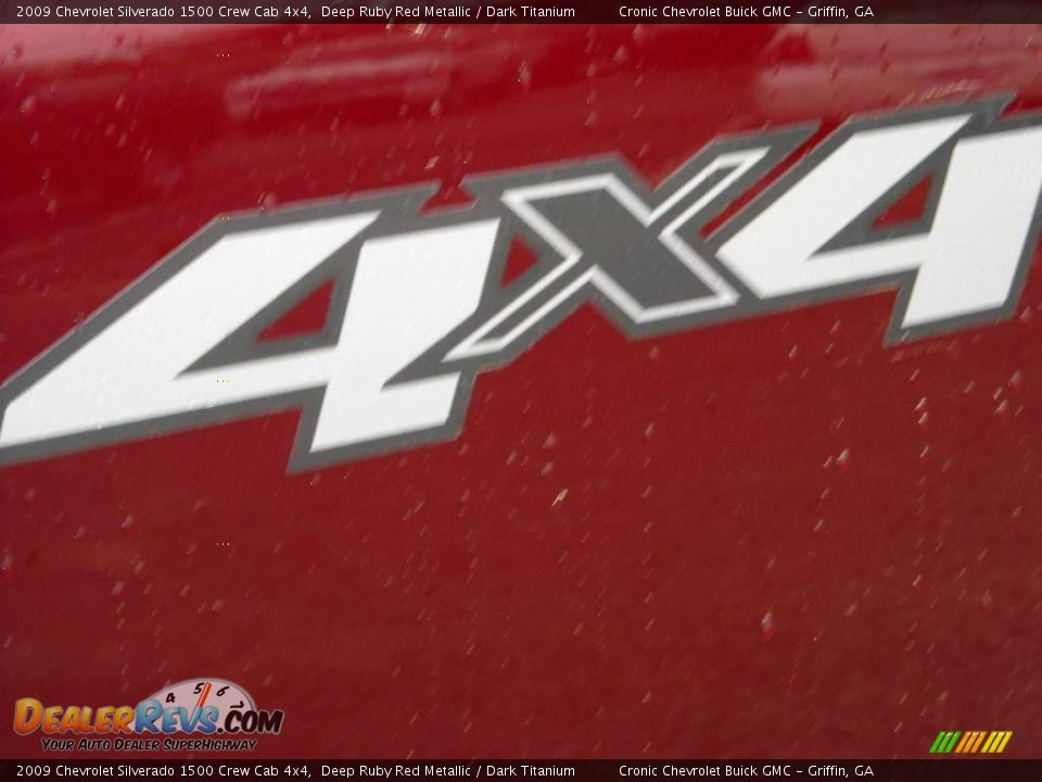 2009 Chevrolet Silverado 1500 Crew Cab 4x4 Deep Ruby Red Metallic / Dark Titanium Photo #10