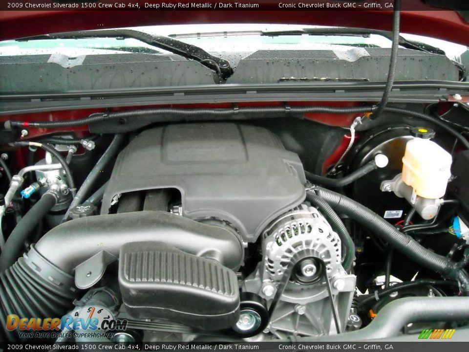 2009 Chevrolet Silverado 1500 Crew Cab 4x4 Deep Ruby Red Metallic / Dark Titanium Photo #13