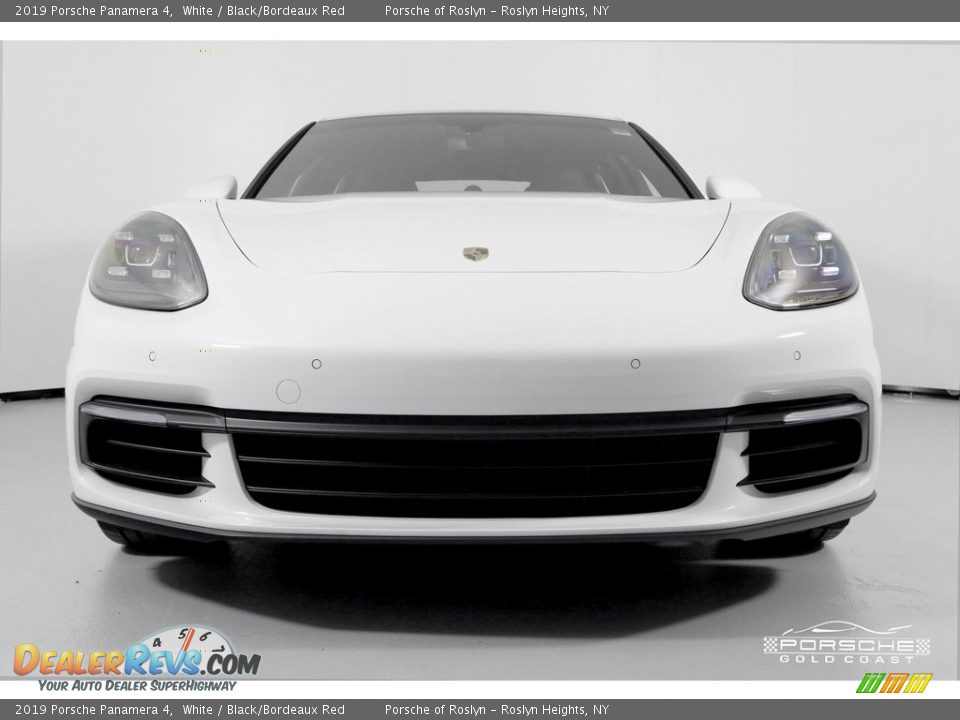 2019 Porsche Panamera 4 White / Black/Bordeaux Red Photo #2