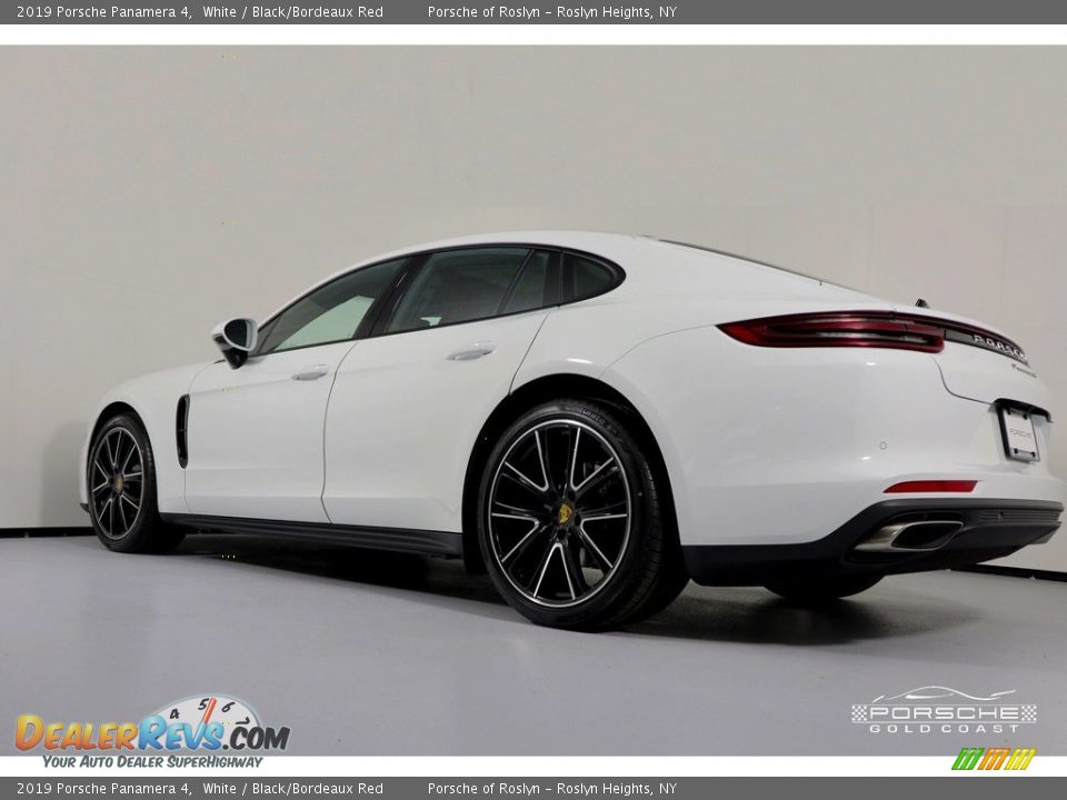 2019 Porsche Panamera 4 White / Black/Bordeaux Red Photo #5