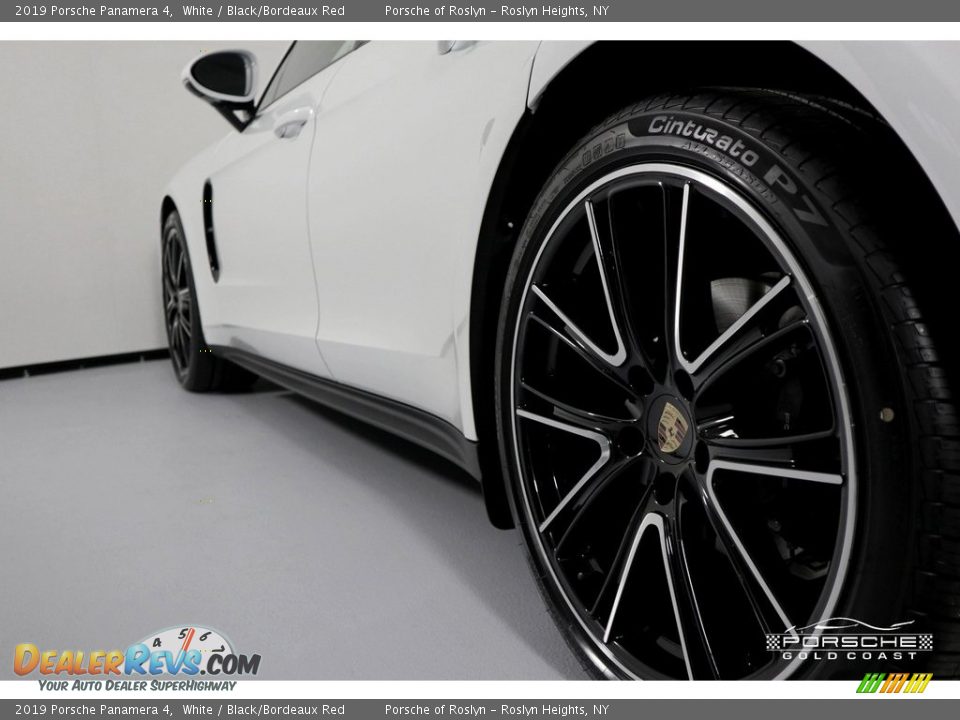 2019 Porsche Panamera 4 White / Black/Bordeaux Red Photo #6