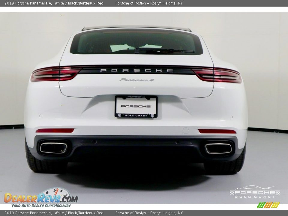2019 Porsche Panamera 4 White / Black/Bordeaux Red Photo #7