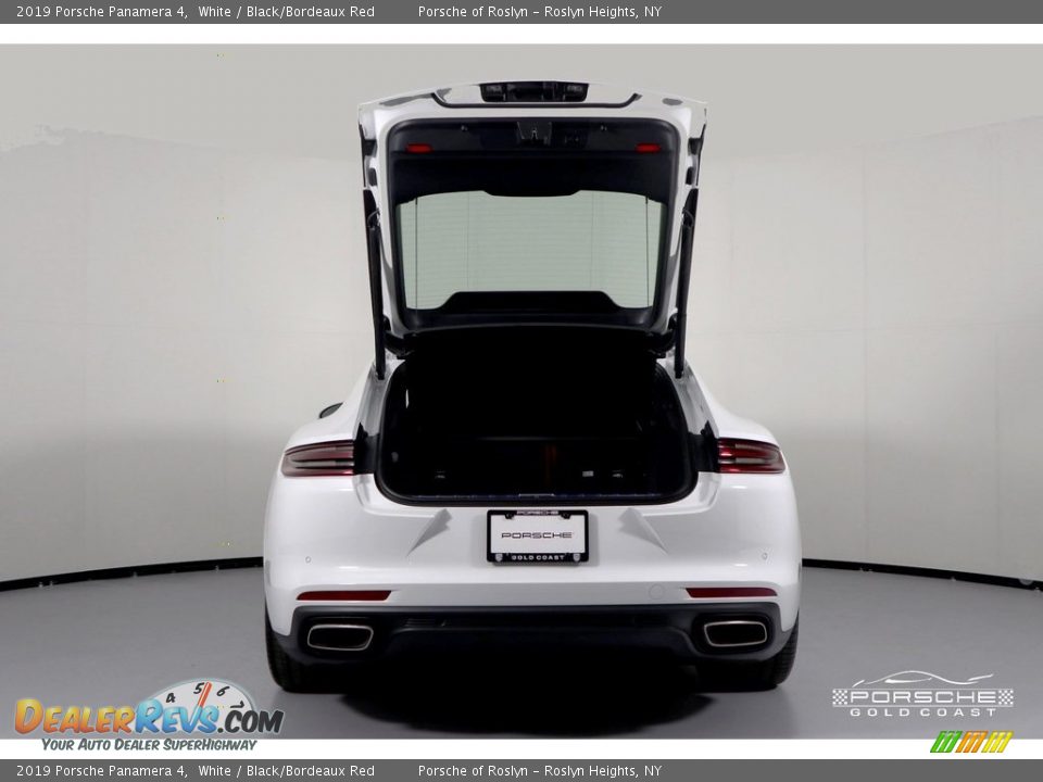 2019 Porsche Panamera 4 White / Black/Bordeaux Red Photo #8