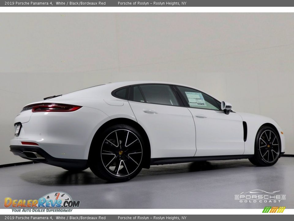 2019 Porsche Panamera 4 White / Black/Bordeaux Red Photo #10
