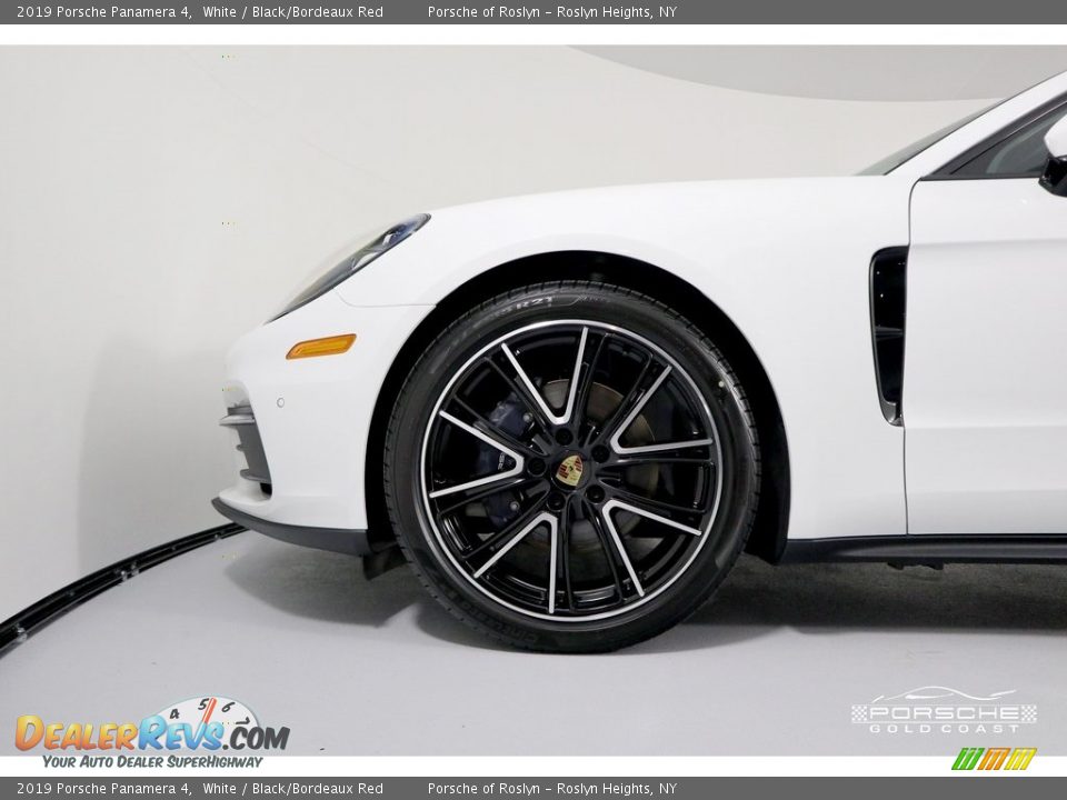 2019 Porsche Panamera 4 White / Black/Bordeaux Red Photo #12