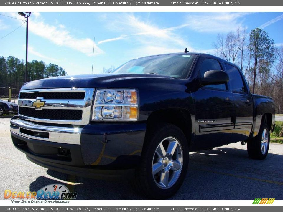 2009 Chevrolet Silverado 1500 LT Crew Cab 4x4 Imperial Blue Metallic / Light Cashmere Photo #2