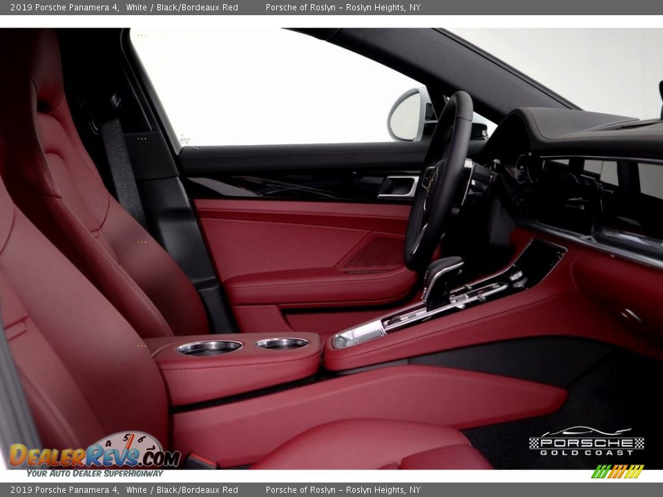 2019 Porsche Panamera 4 White / Black/Bordeaux Red Photo #22