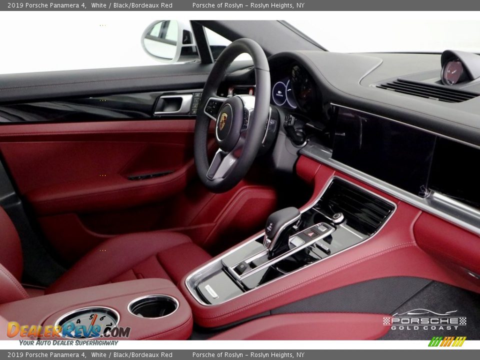 2019 Porsche Panamera 4 White / Black/Bordeaux Red Photo #23