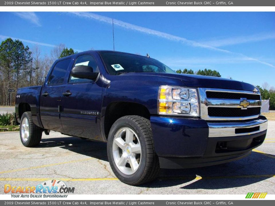 2009 Chevrolet Silverado 1500 LT Crew Cab 4x4 Imperial Blue Metallic / Light Cashmere Photo #4