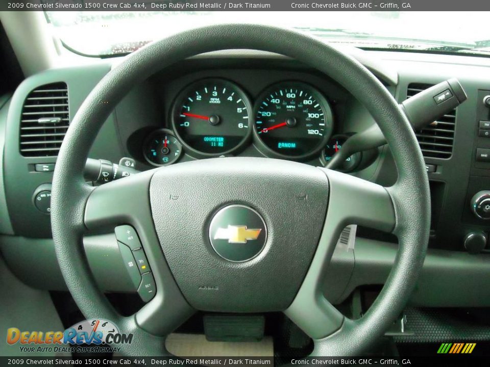 2009 Chevrolet Silverado 1500 Crew Cab 4x4 Deep Ruby Red Metallic / Dark Titanium Photo #25