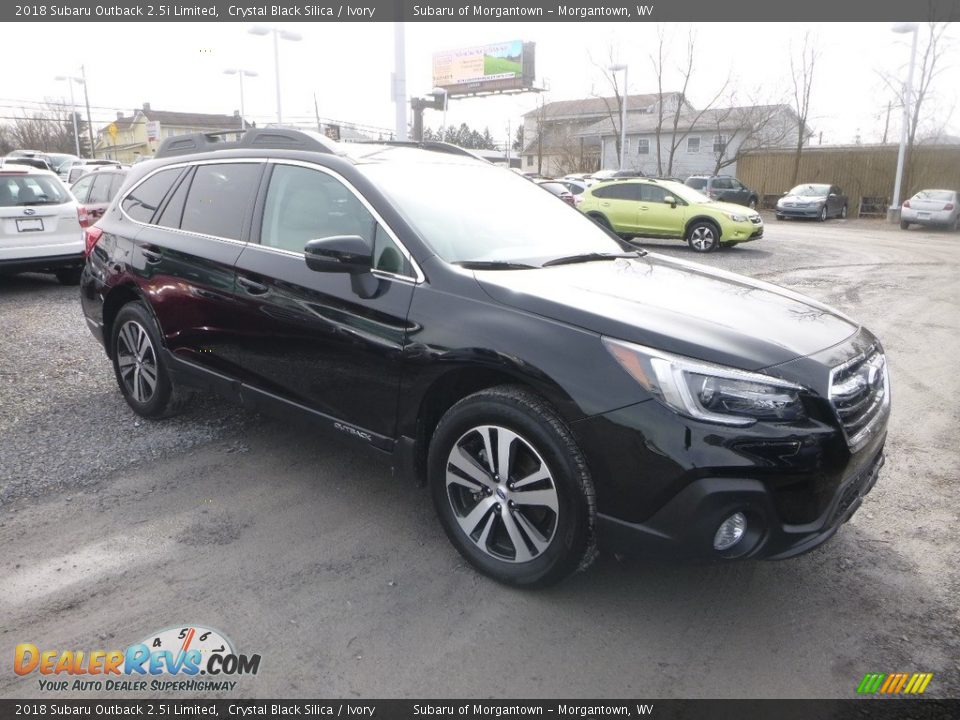 2018 Subaru Outback 2.5i Limited Crystal Black Silica / Ivory Photo #1