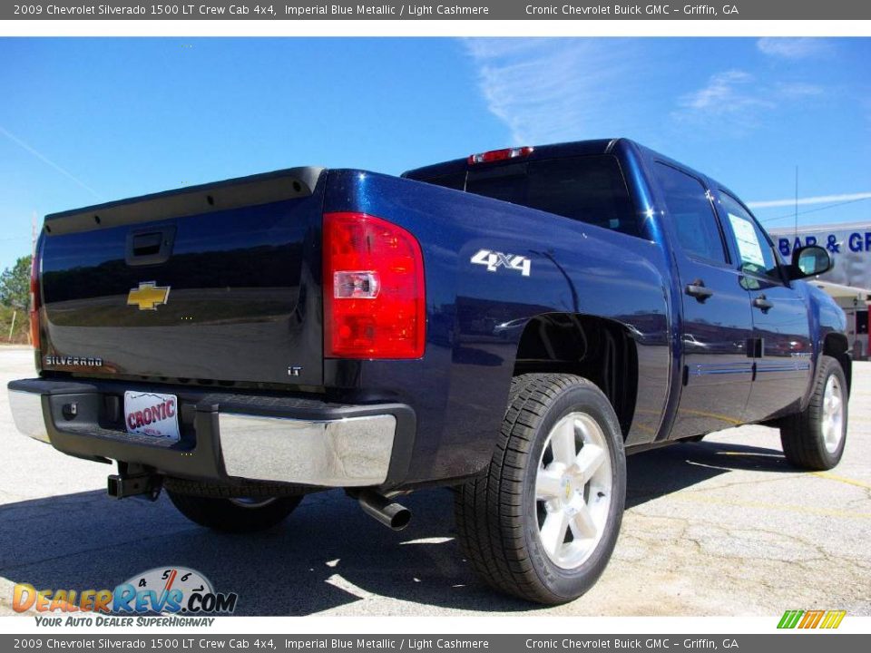 2009 Chevrolet Silverado 1500 LT Crew Cab 4x4 Imperial Blue Metallic / Light Cashmere Photo #6