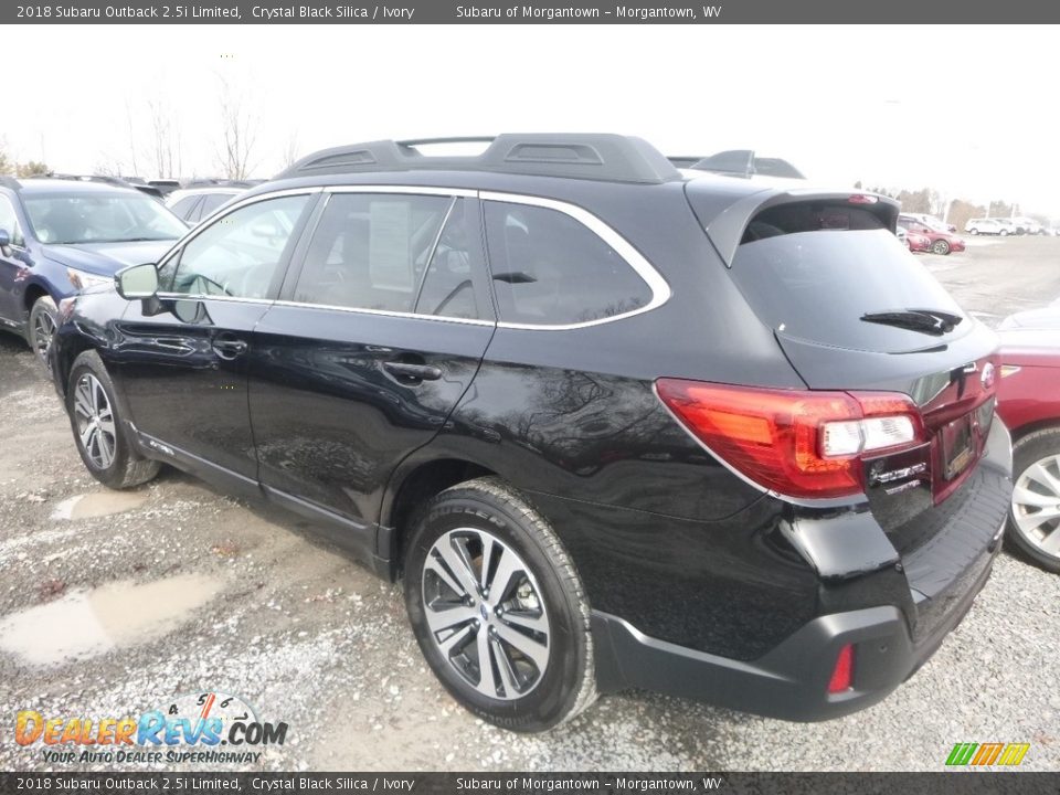 2018 Subaru Outback 2.5i Limited Crystal Black Silica / Ivory Photo #6