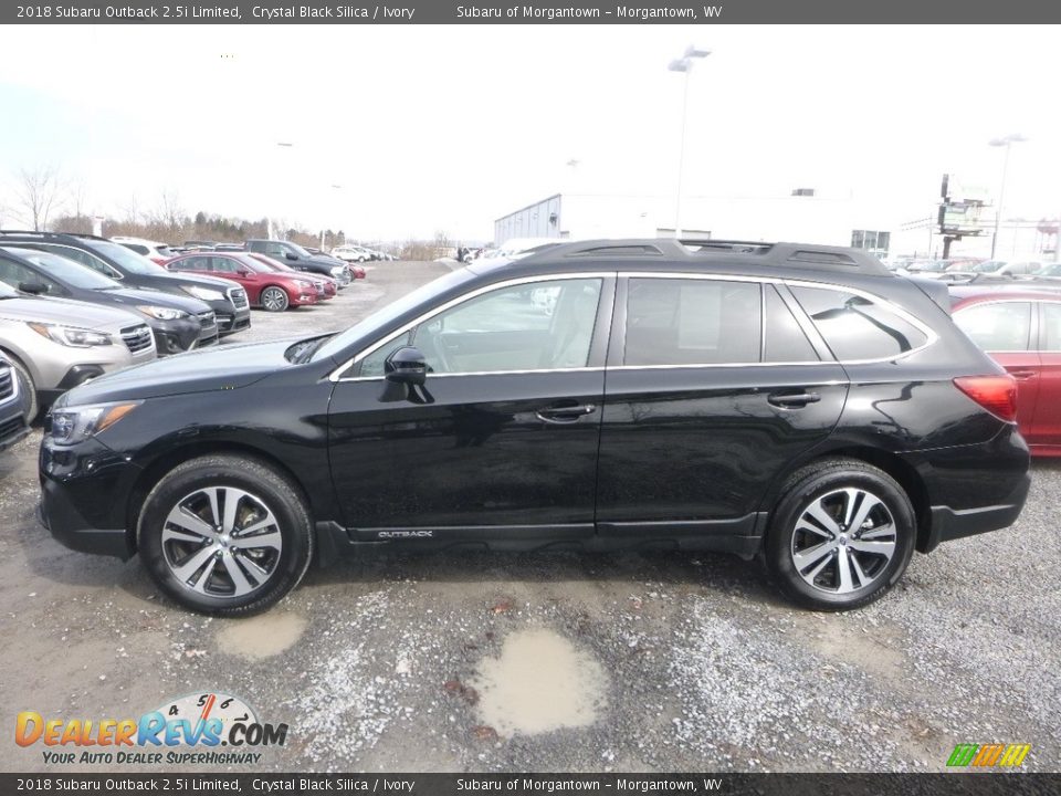 2018 Subaru Outback 2.5i Limited Crystal Black Silica / Ivory Photo #7