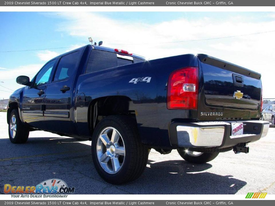 2009 Chevrolet Silverado 1500 LT Crew Cab 4x4 Imperial Blue Metallic / Light Cashmere Photo #8