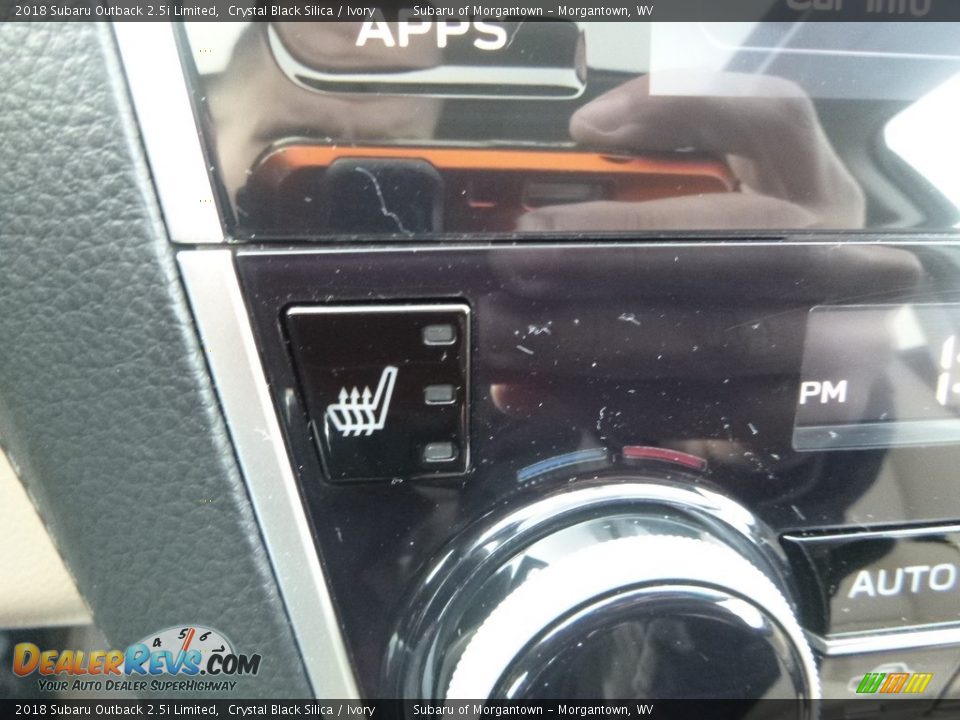 2018 Subaru Outback 2.5i Limited Crystal Black Silica / Ivory Photo #20