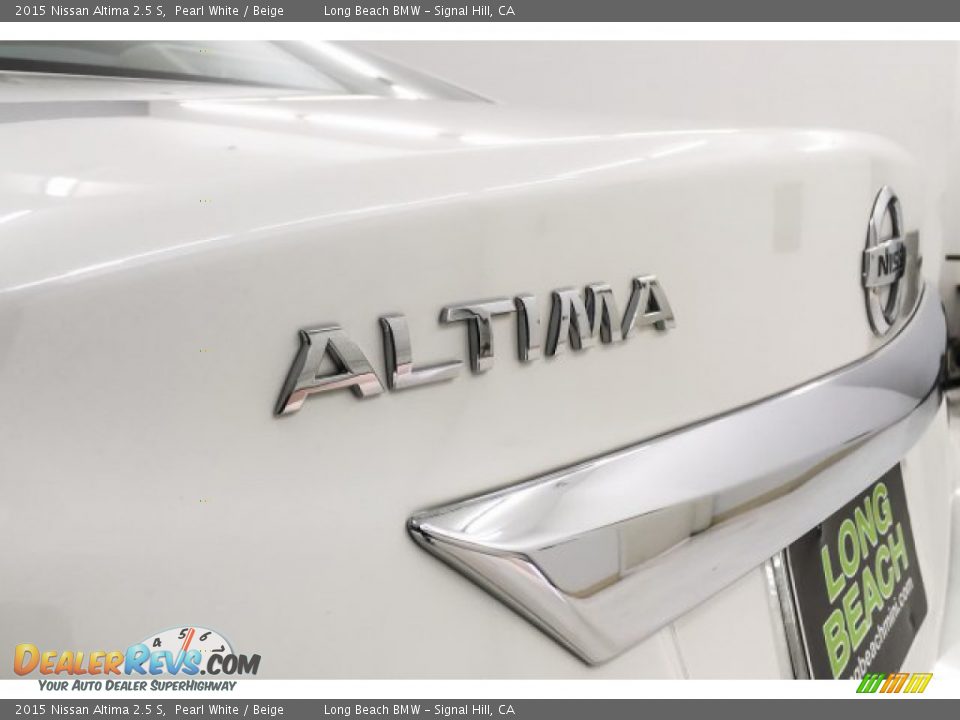 2015 Nissan Altima 2.5 S Pearl White / Beige Photo #7