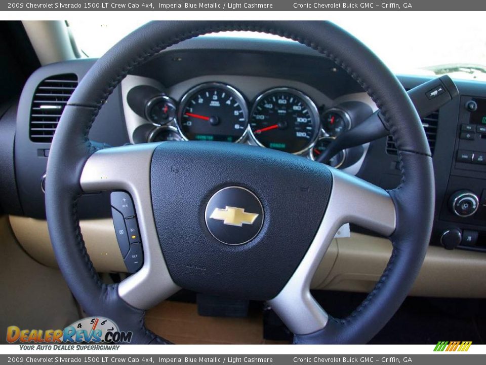 2009 Chevrolet Silverado 1500 LT Crew Cab 4x4 Imperial Blue Metallic / Light Cashmere Photo #18