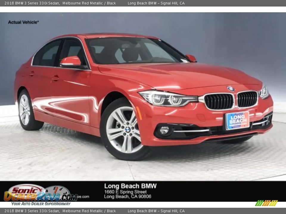 2018 BMW 3 Series 330i Sedan Melbourne Red Metallic / Black Photo #1