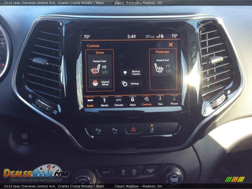 2019 Jeep Cherokee Limited 4x4 Granite Crystal Metallic / Black Photo #14