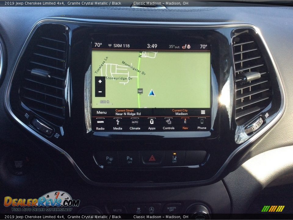 2019 Jeep Cherokee Limited 4x4 Granite Crystal Metallic / Black Photo #15