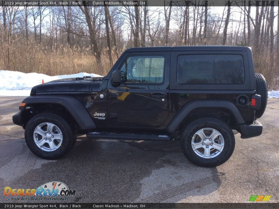 2019 Jeep Wrangler Sport 4x4 Black / Black Photo #3