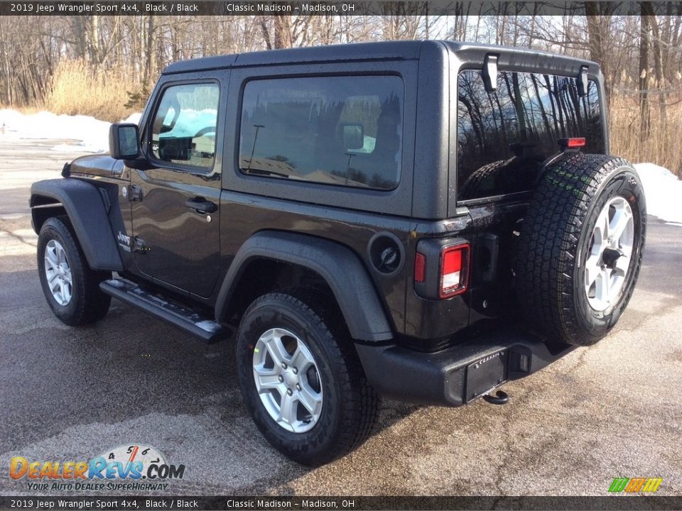 2019 Jeep Wrangler Sport 4x4 Black / Black Photo #4