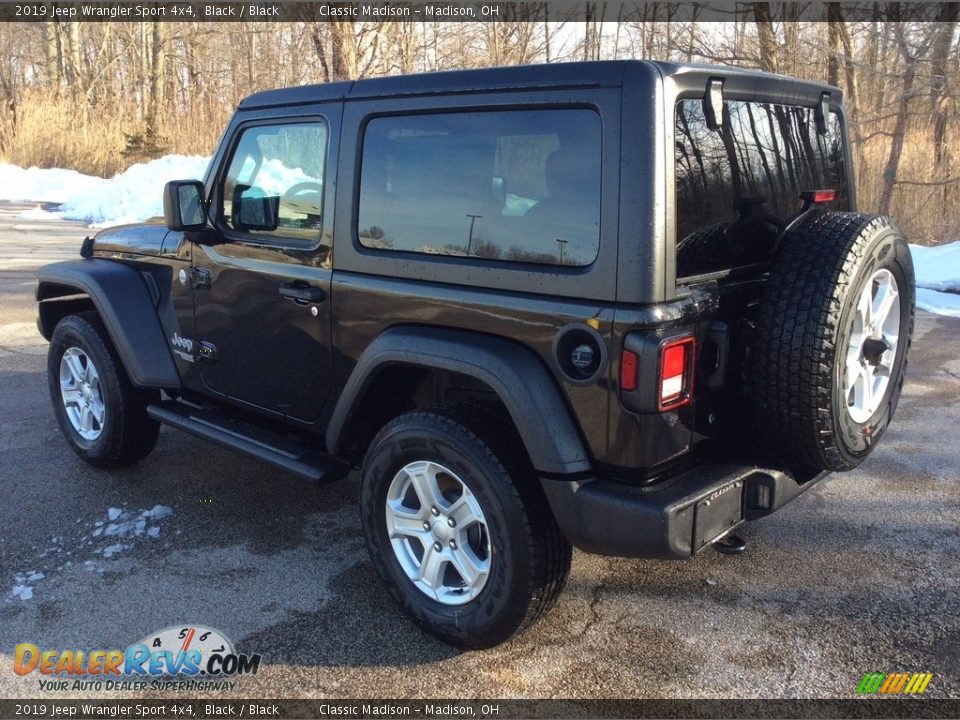 2019 Jeep Wrangler Sport 4x4 Black / Black Photo #4