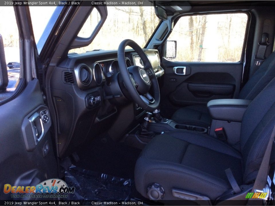 2019 Jeep Wrangler Sport 4x4 Black / Black Photo #9