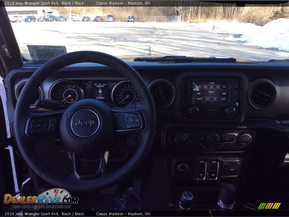 2019 Jeep Wrangler Sport 4x4 Black / Black Photo #12