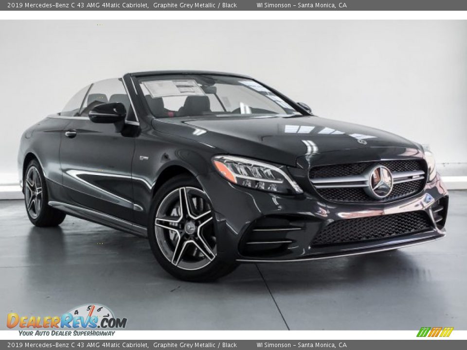 Front 3/4 View of 2019 Mercedes-Benz C 43 AMG 4Matic Cabriolet Photo #12