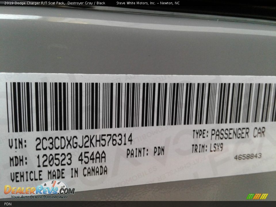 Dodge Color Code PDN Destroyer Gray