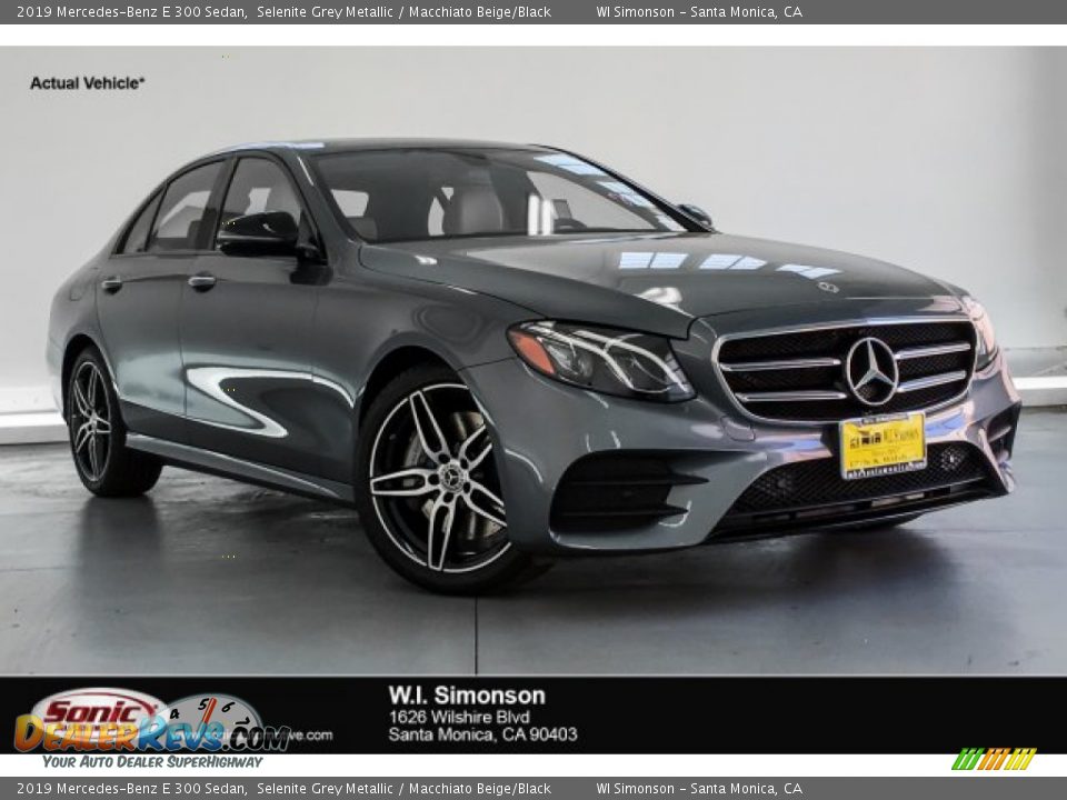 2019 Mercedes-Benz E 300 Sedan Selenite Grey Metallic / Macchiato Beige/Black Photo #1
