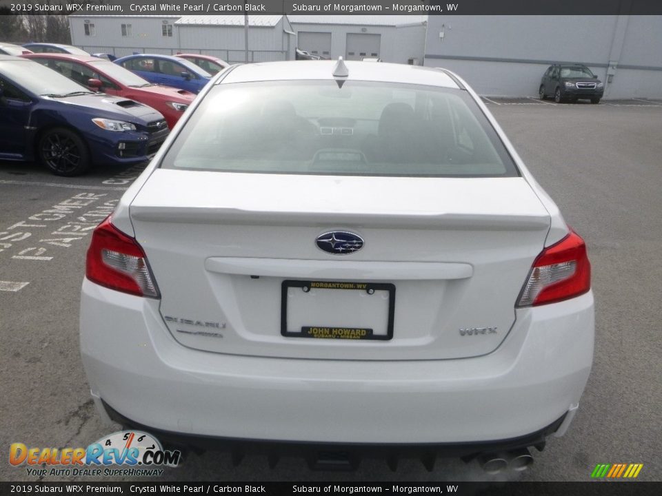 2019 Subaru WRX Premium Crystal White Pearl / Carbon Black Photo #5