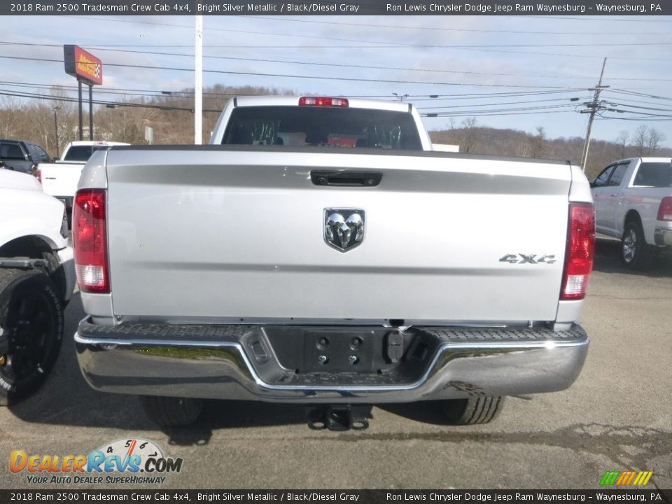 2018 Ram 2500 Tradesman Crew Cab 4x4 Bright Silver Metallic / Black/Diesel Gray Photo #3