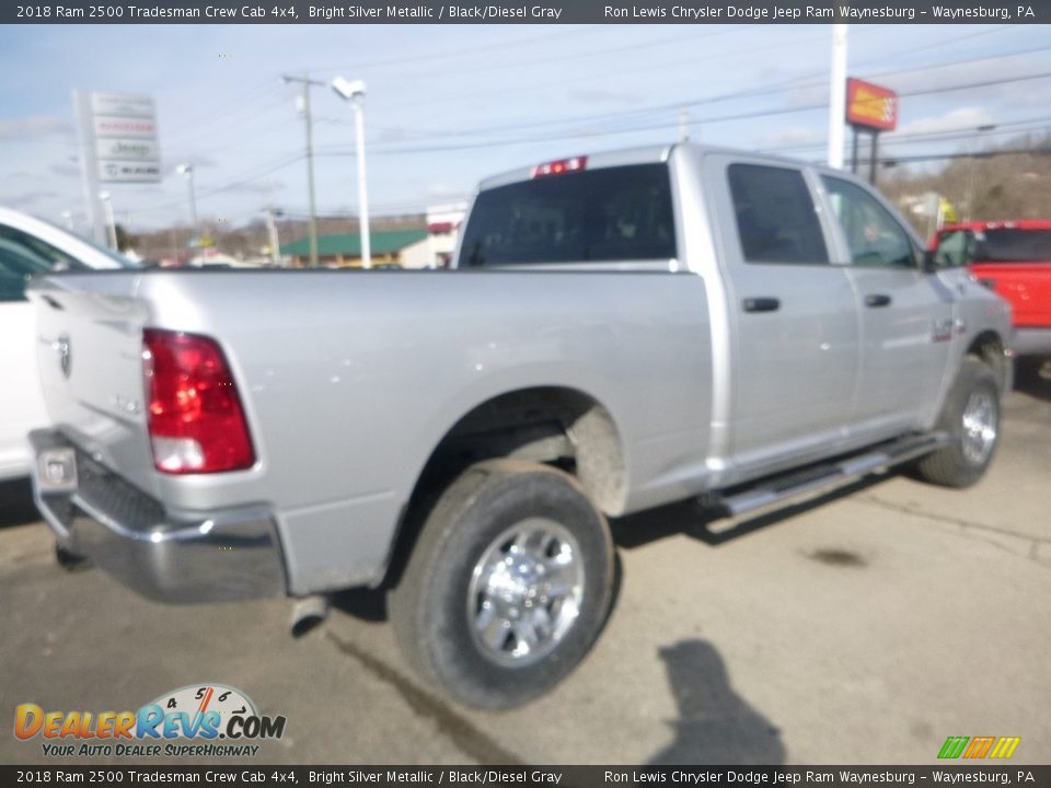 2018 Ram 2500 Tradesman Crew Cab 4x4 Bright Silver Metallic / Black/Diesel Gray Photo #4