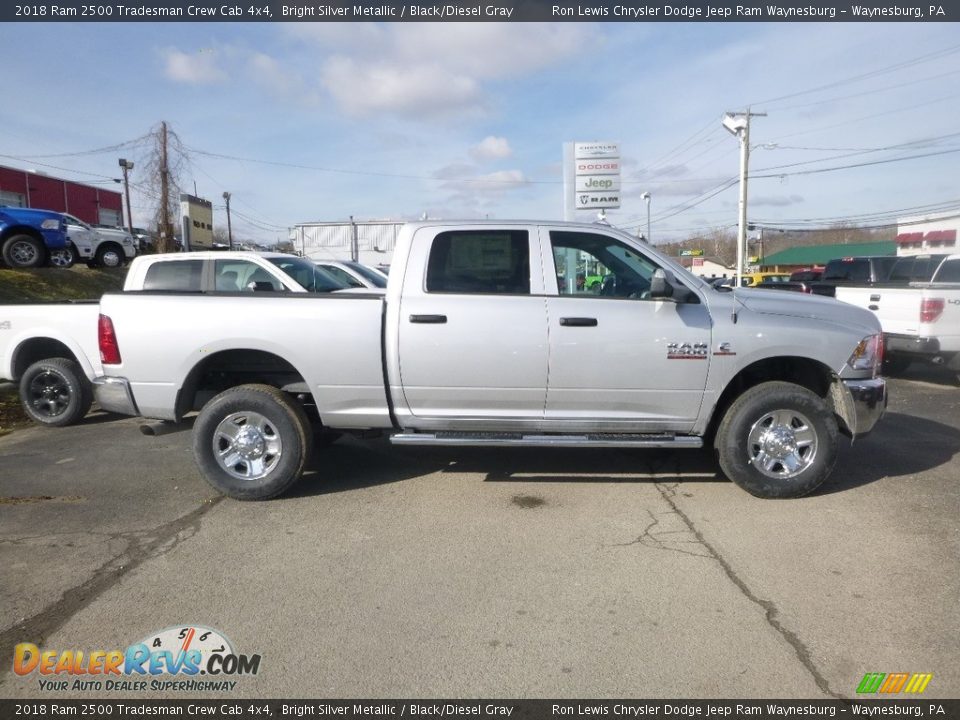 2018 Ram 2500 Tradesman Crew Cab 4x4 Bright Silver Metallic / Black/Diesel Gray Photo #5