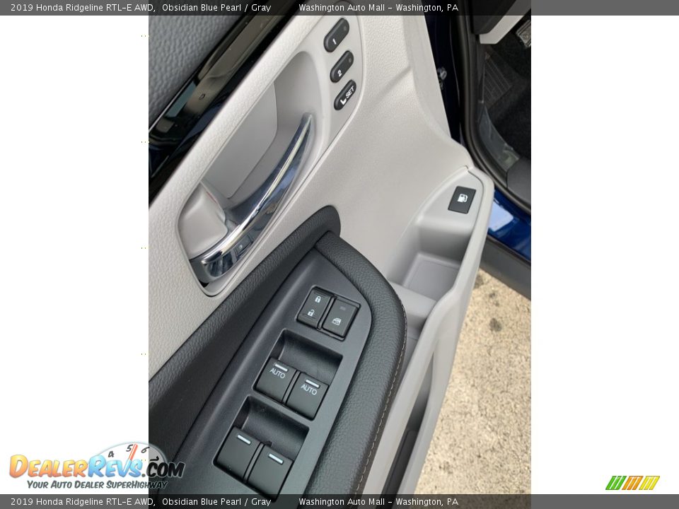 2019 Honda Ridgeline RTL-E AWD Obsidian Blue Pearl / Gray Photo #8