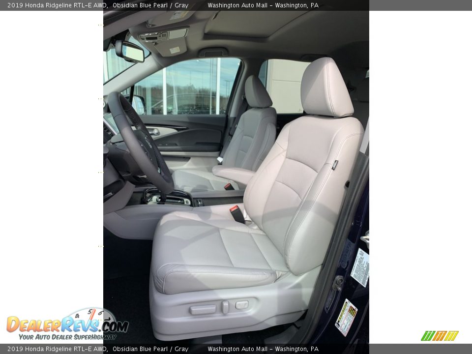 2019 Honda Ridgeline RTL-E AWD Obsidian Blue Pearl / Gray Photo #11