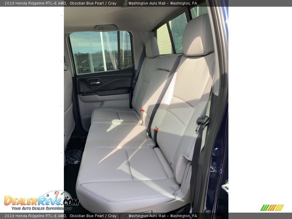 2019 Honda Ridgeline RTL-E AWD Obsidian Blue Pearl / Gray Photo #16