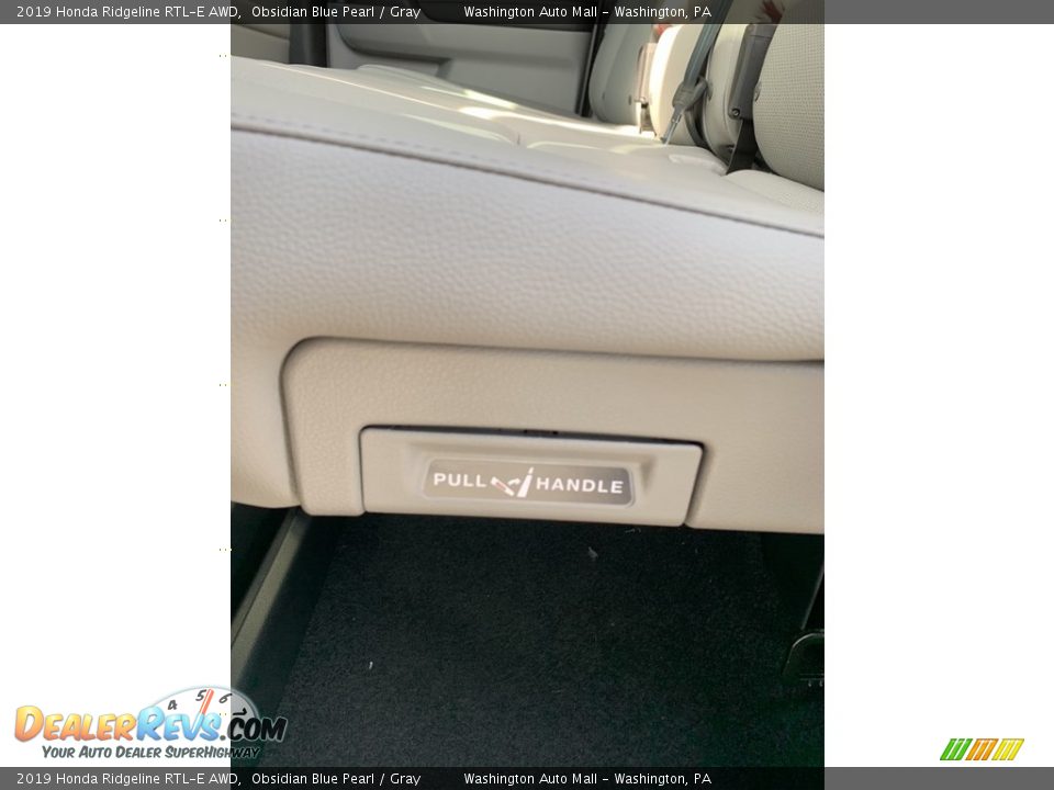 2019 Honda Ridgeline RTL-E AWD Obsidian Blue Pearl / Gray Photo #17