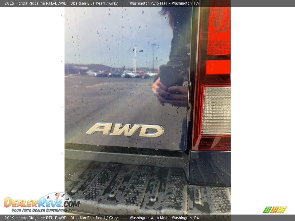 2019 Honda Ridgeline RTL-E AWD Obsidian Blue Pearl / Gray Photo #19