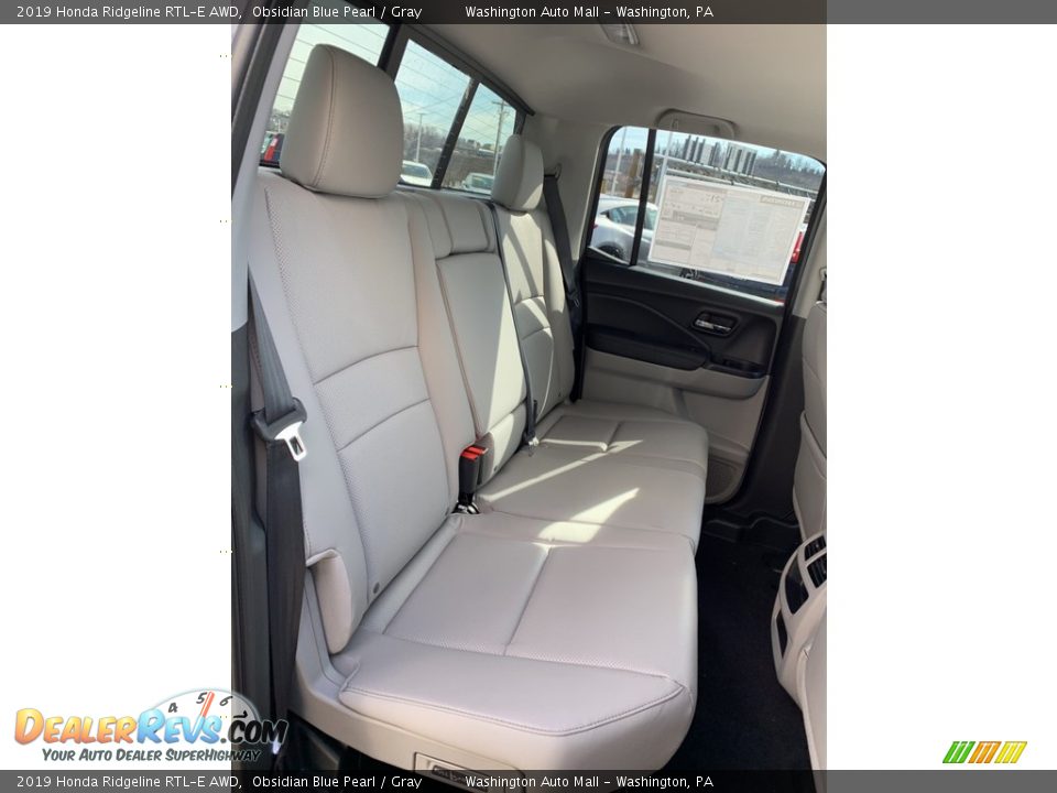 2019 Honda Ridgeline RTL-E AWD Obsidian Blue Pearl / Gray Photo #21